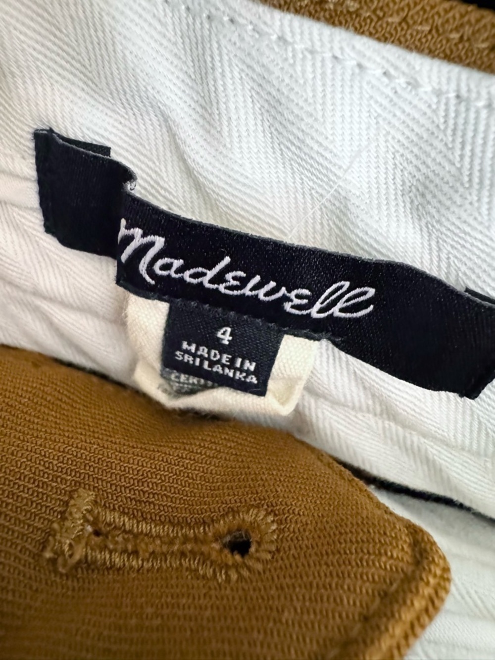 Madewell Wool Blend The Harlow Superwide-Leg Trouser Pant Camel Size 4 - Picture 8 of 14